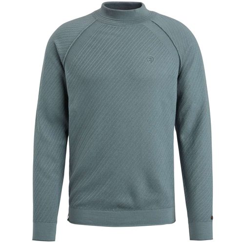 Cast Iron Mock neck cotton acrylic crewneck Groen