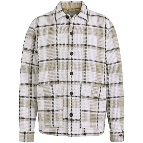 Cast Iron Long Sleeve Shirt YD Dobby Check R Grijs