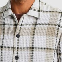 Long Sleeve Shirt YD Dobby Check R Grijs