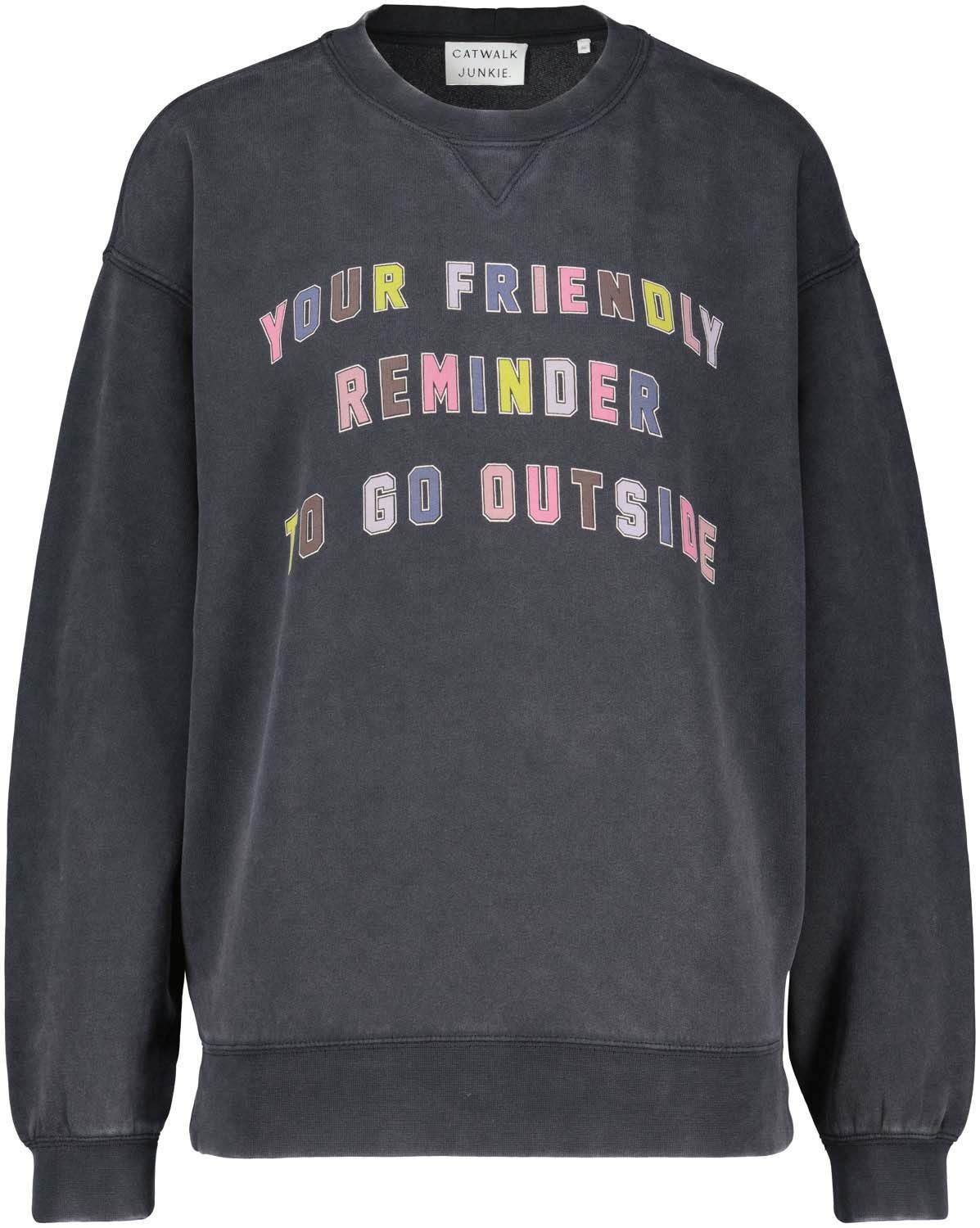 Catwalk Junkie Sweater Friendly Reminder Grijs