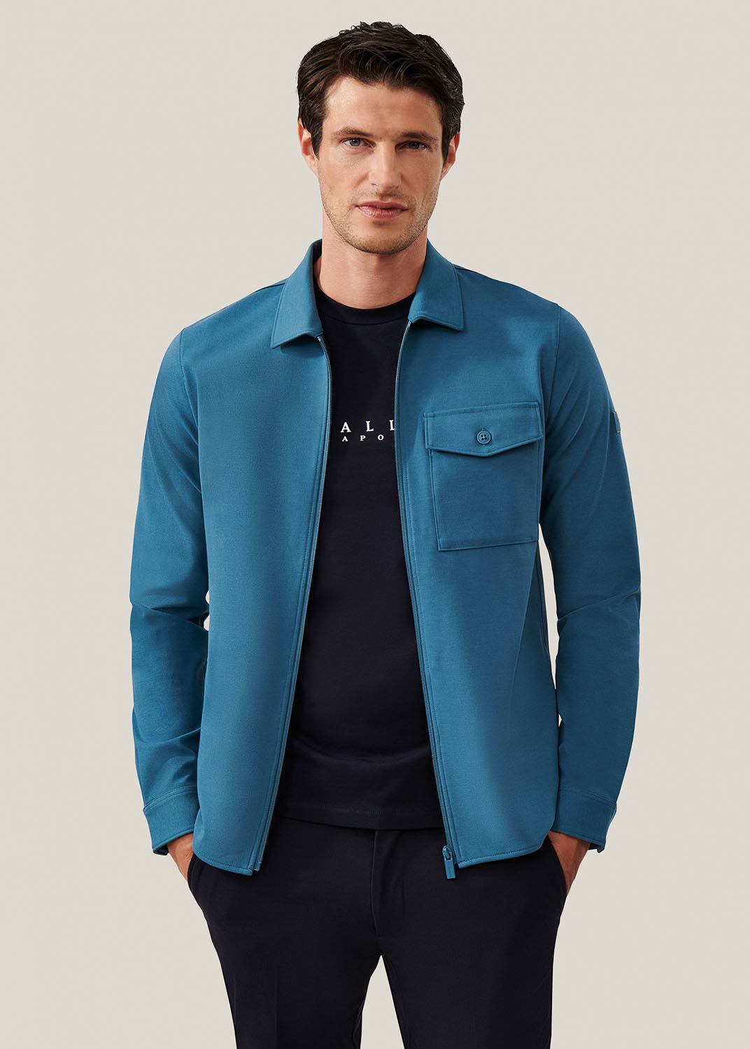 Cavallaro Napoli Overshirt Zelo Blauw