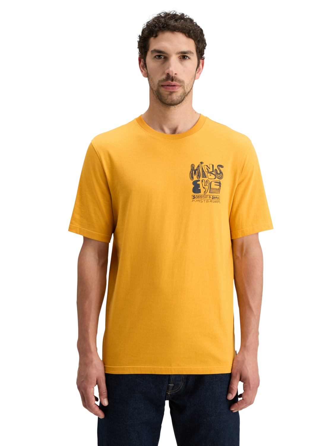 Scotch & Soda T-shirt Geel Scotch & Soda T-shirt Geel