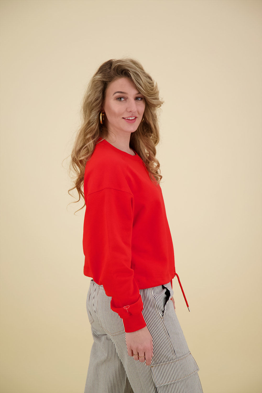 Co'couture Sweater Cropped Rood Co'couture Sweater Cropped Rood