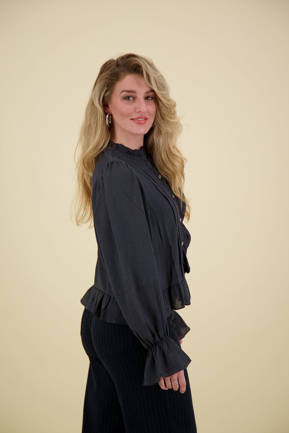 Co'couture Blouse Melina Antraciet