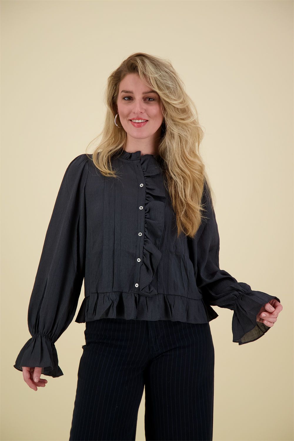 Co'couture Blouse Melina Antraciet