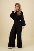 hazelcc wide long pant Zwart