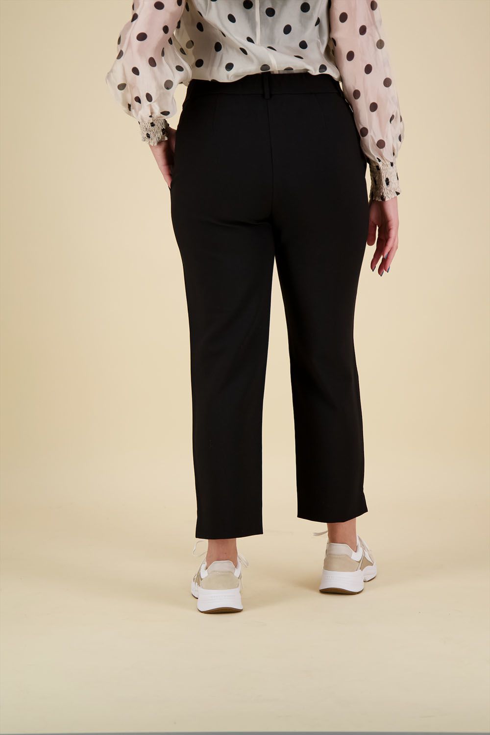 Co'couture Pantalon Cigarette Zwart