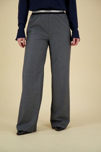 Co'couture Pantalon Coco cc Tailor Plaid Logo Grijs