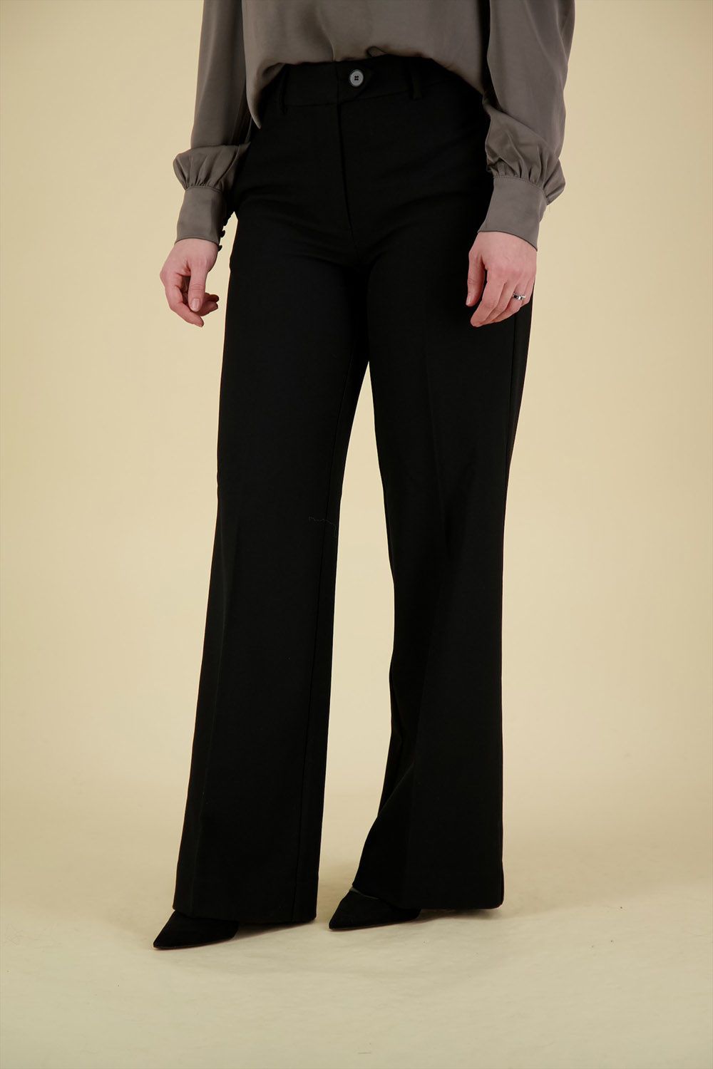 Co'couture Pantalon Vola Zwart