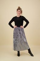 riley metal plisse skirt Grijs