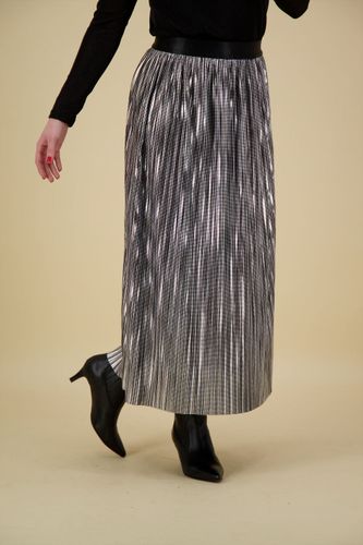 Co'couture riley metal plisse skirt Grijs