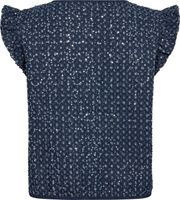 Gilet Sequin Denim Blauw