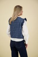 Gilet Sequin Denim Blauw