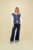 Gilet Sequin Denim Blauw