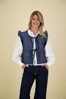 Gilet Sequin Denim Blauw