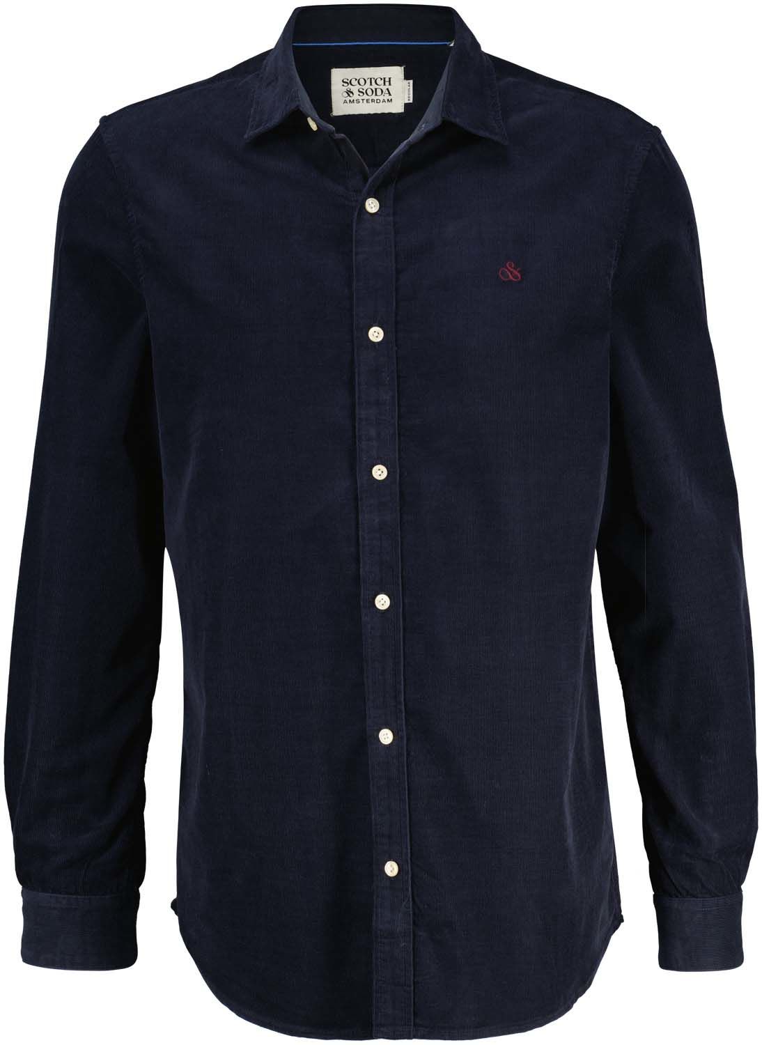 Scotch & Soda Overhemd Donkerblauw  Scotch & Soda Overhemd Donkerblauw