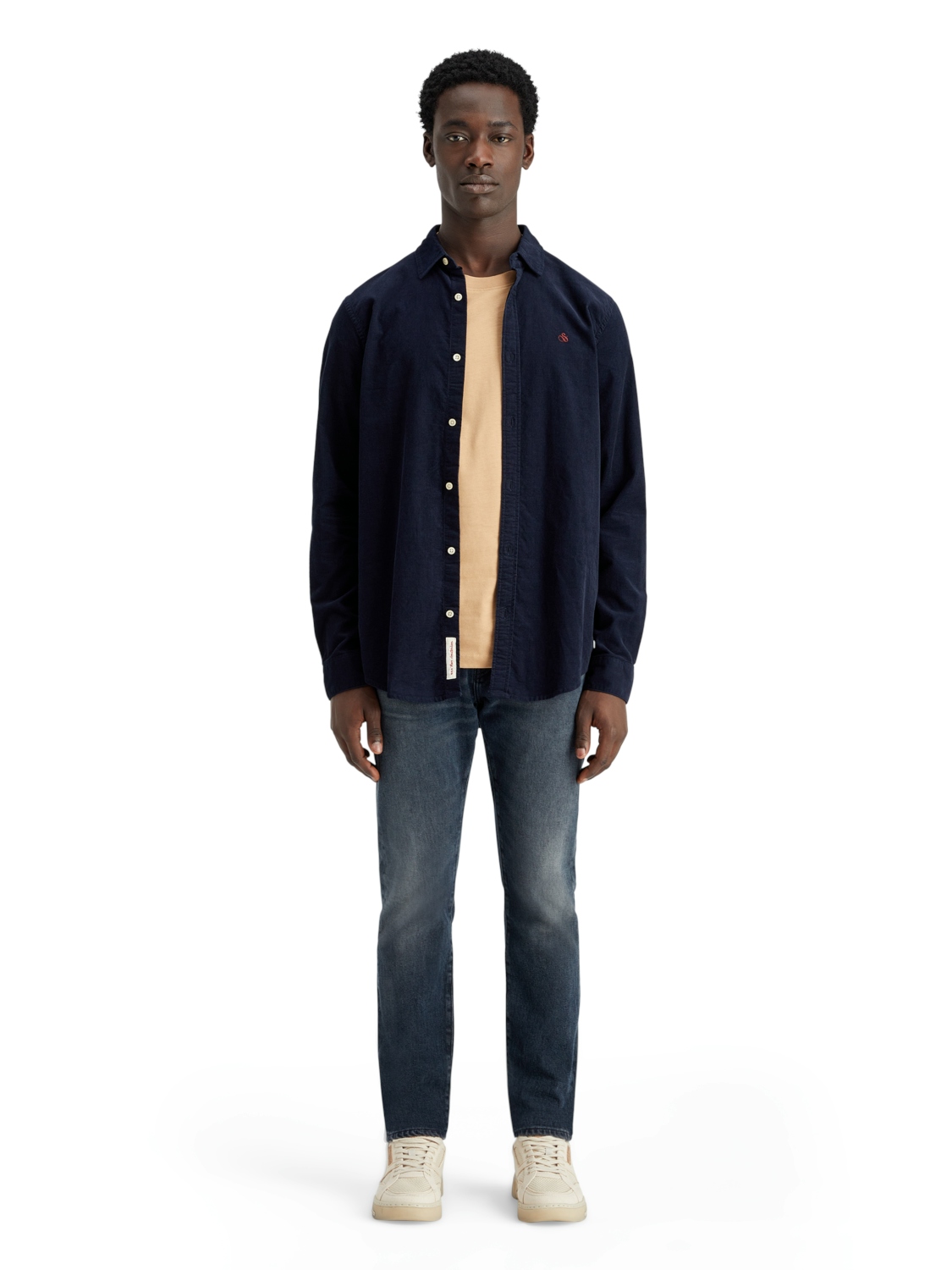 Scotch & Soda Overhemd Donkerblauw  Scotch & Soda Overhemd Donkerblauw