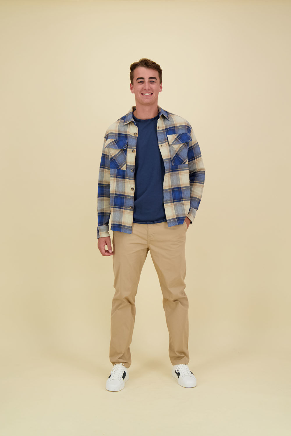 Dstrezzed Corey Overshirt Blauw Dstrezzed Corey Overshirt Blauw