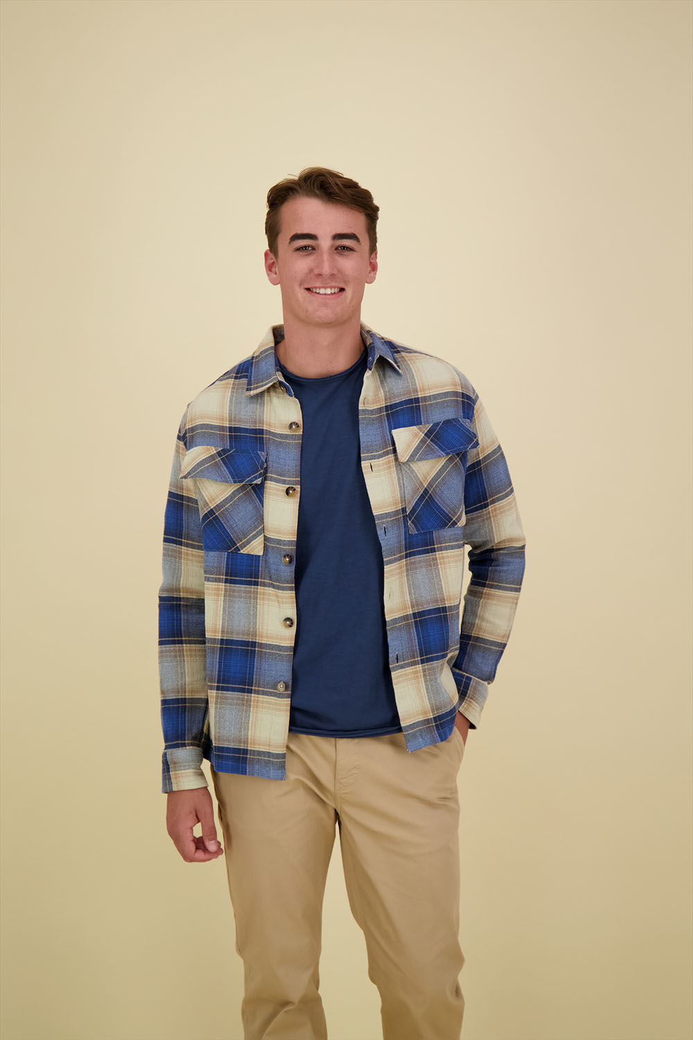 Dstrezzed Corey Overshirt Blauw Dstrezzed Corey Overshirt Blauw