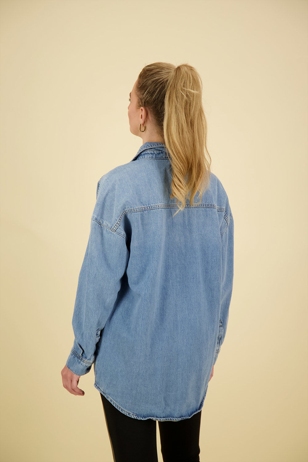 Superdry Overshirt Blauw Superdry Overshirt Blauw