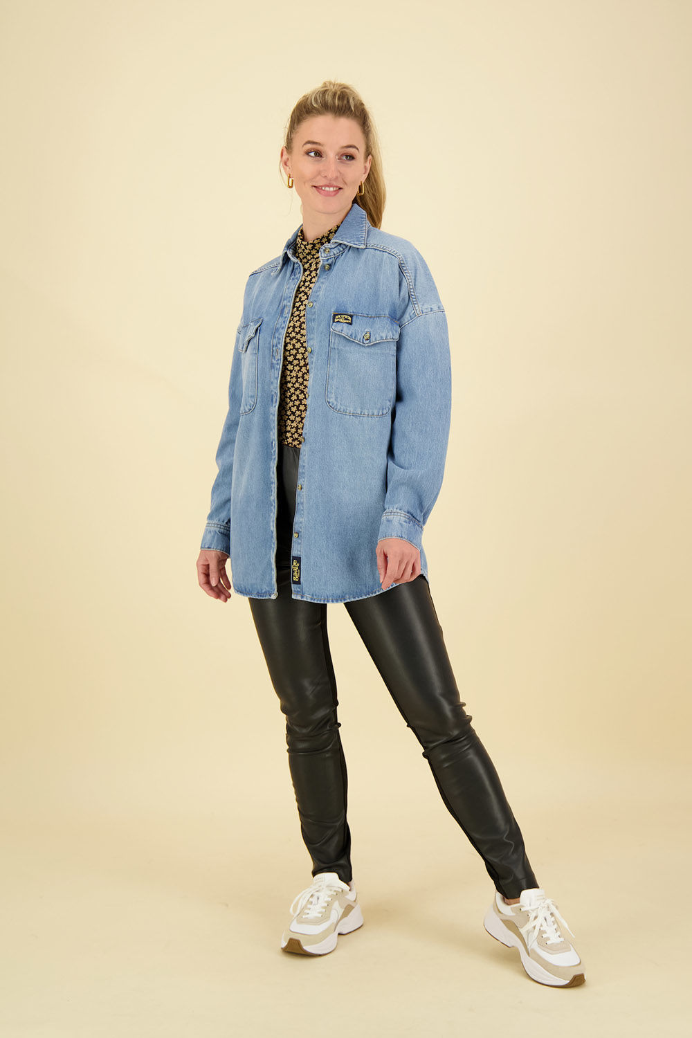 Superdry Overshirt Blauw Superdry Overshirt Blauw