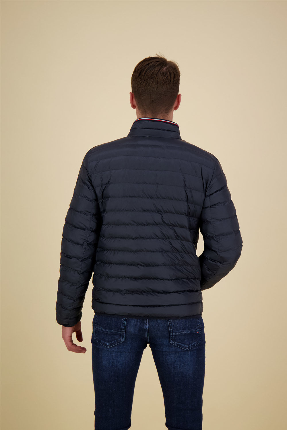 Tommy Hilfiger Gewatteerde Jas Donkerblauw Tommy Hilfiger Gewatteerde Jas Donkerblauw