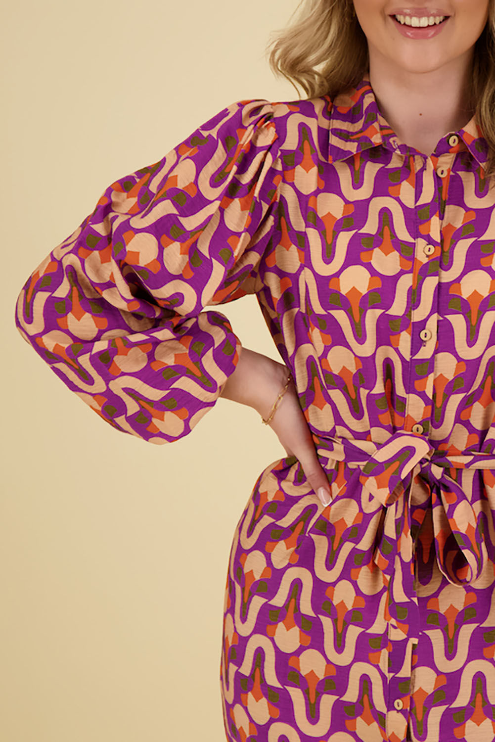 Geisha Jurk Paars Geisha Jurk Paars