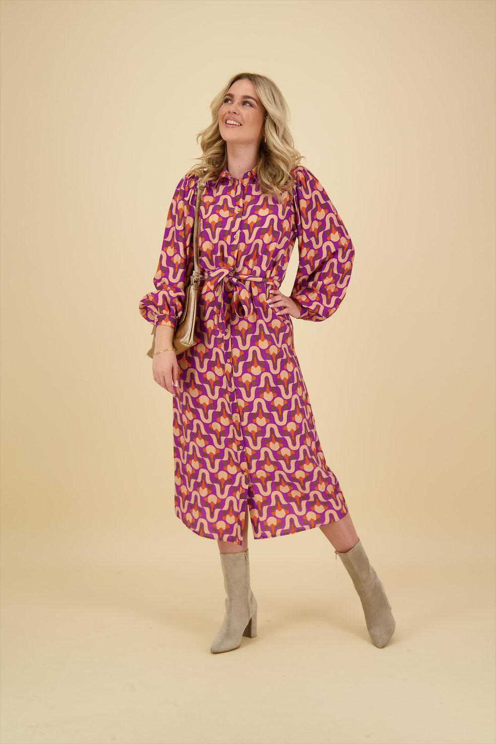 Geisha Jurk Paars Geisha Jurk Paars