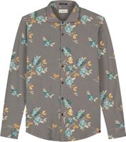 Shirt Aquarel Flower Melange Jersey Grijs