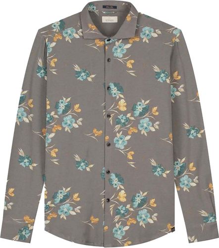 Dstrezzed Shirt Aquarel Flower Melange Jersey Grijs