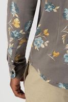 Shirt Aquarel Flower Melange Jersey Grijs