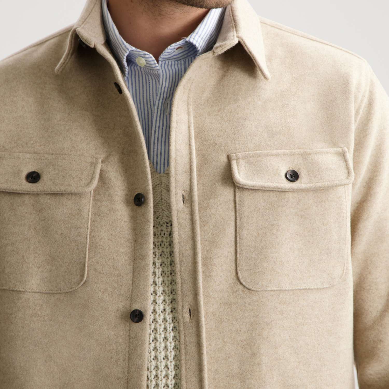 Dstrezzed Overshirt Ulrik Beige