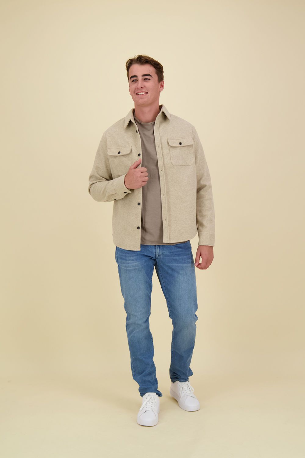 Dstrezzed Overshirt Ulrik Beige