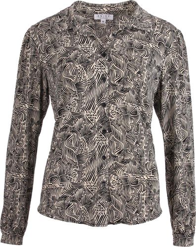 Enjoy Blouse aop Zwart