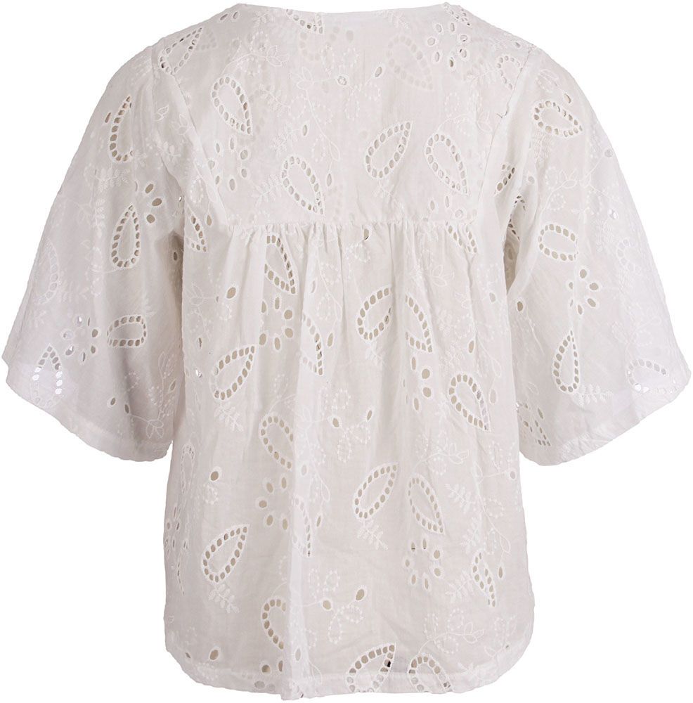 Enjoy Blouse Broderie Wit