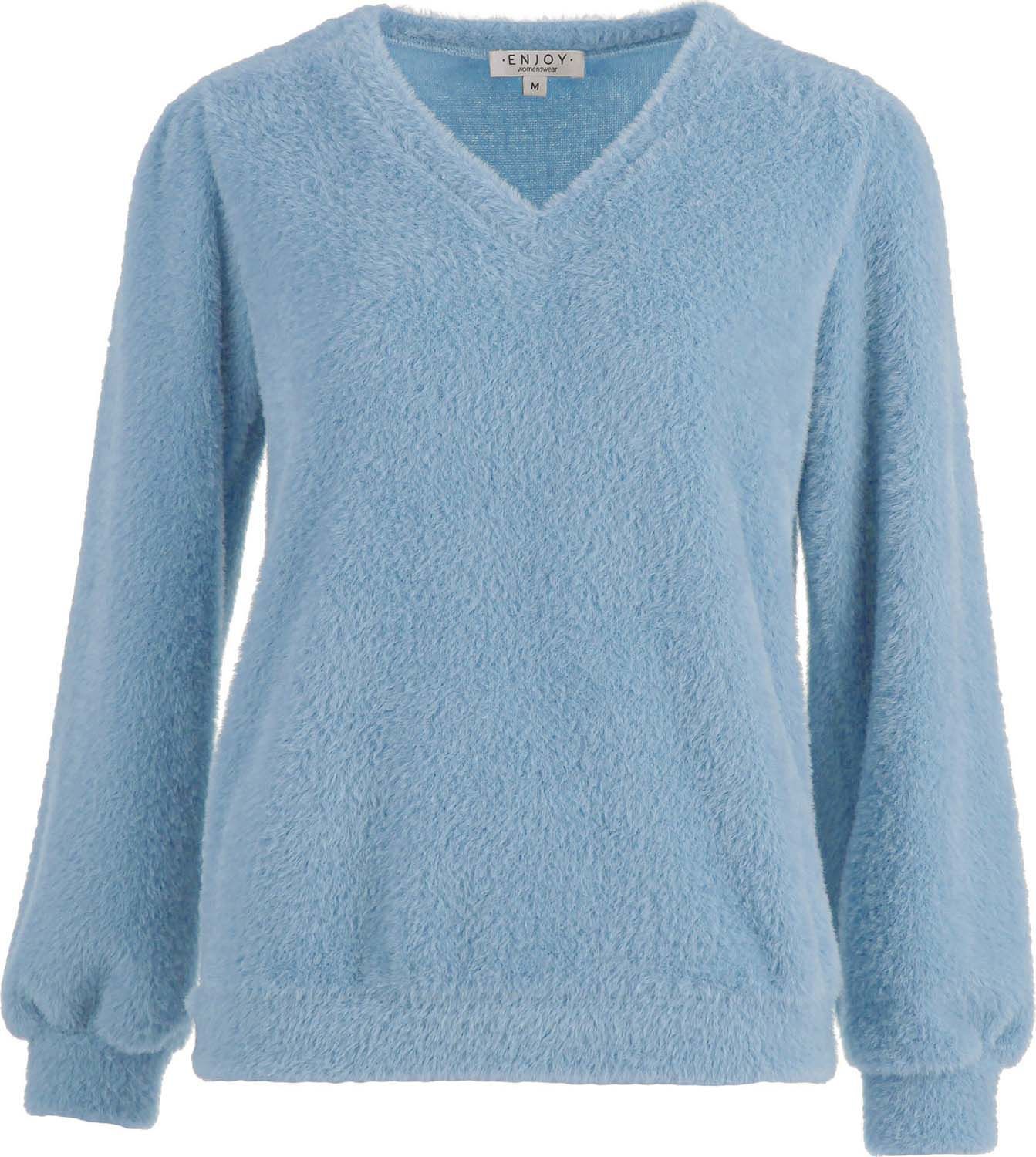 Enjoy Sweater Teddy Blauw