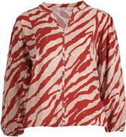 Top blouse AoP Rood