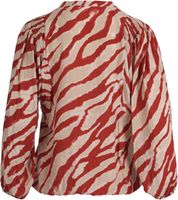 Top blouse AoP Rood