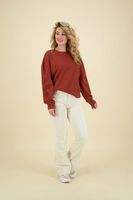 Sweater borduur Rood