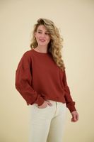 Sweater borduur Rood