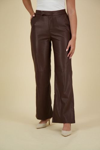 Esqualo Pantalon Vegan Leather Bruin