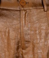 Trousers metallic em Bruin