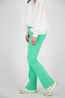 Trousers flair colored Groen