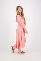 Dress wrap over vibrant vacay print Roze
