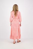 Dress wrap over vibrant vacay print Roze