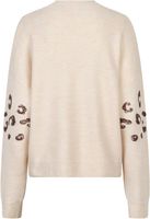 Sweater Animal Sequins Beige