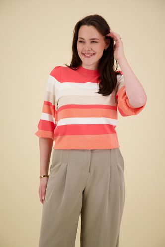 Esqualo Sweater stripes Roze