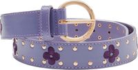 Flower Studded Belt Paars