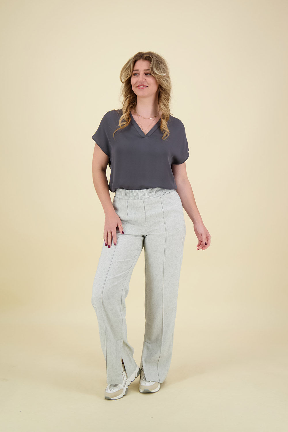 Yaya Top Grijs Yaya Top Grijs