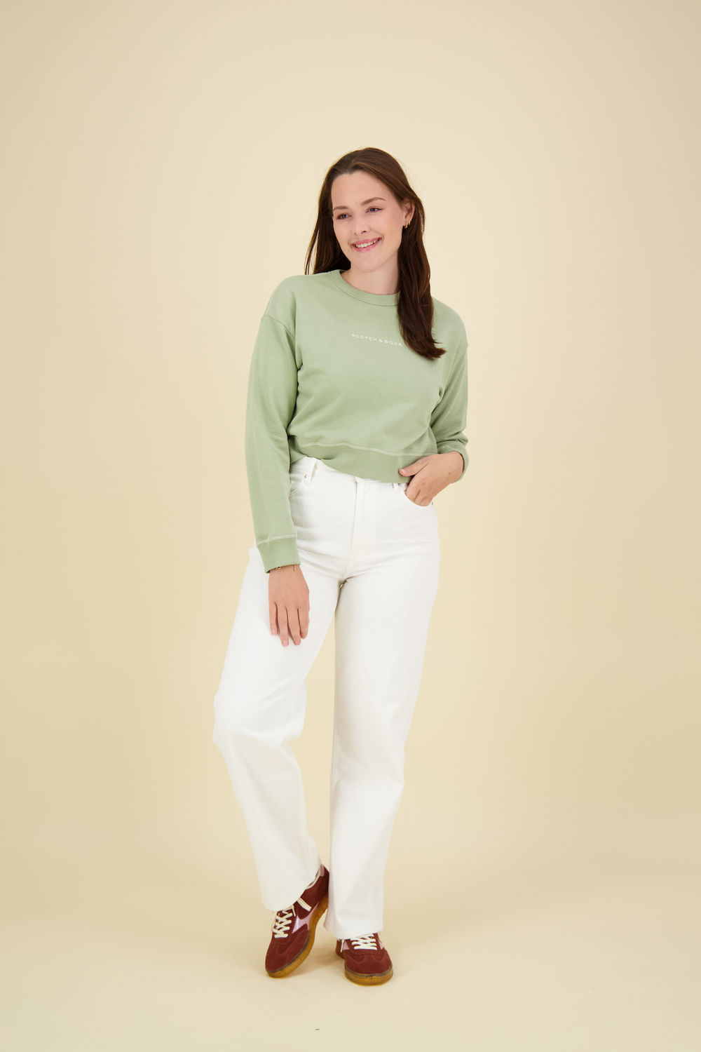 Scotch & Soda Sweatshirt groen Scotch & Soda Sweatshirt groen
